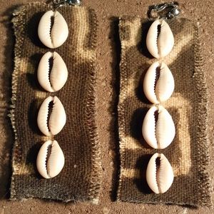 Afrocentric Handmade Mudcloth Clip On Earrings
